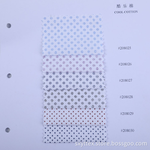 White Poplin Background Dot Printed Stock Lot Fabric